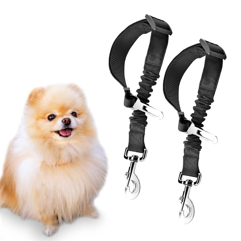 SunGrow Elastic Nylon Ferret Seat Belt, 24â€ - 36â€, Adjustable Black Harness, Elastic Tether with Metal Buckles, 2 Pcs per Pack - Image 5